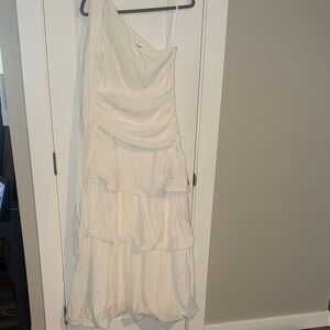 Selfie Leslie Ivory One-Shoulder Dress